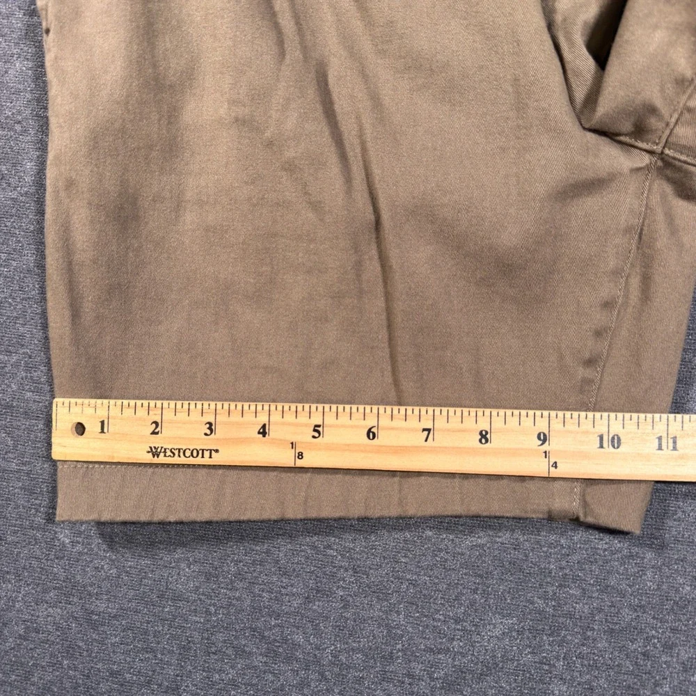 Ash & Erie Chino Shorts Mens 36 Brown Stretch Cotton Casual Everyday Preppy